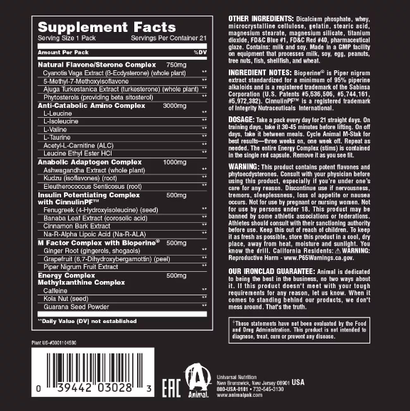 Universal Nutrition Animal M-Stak 21 sachets