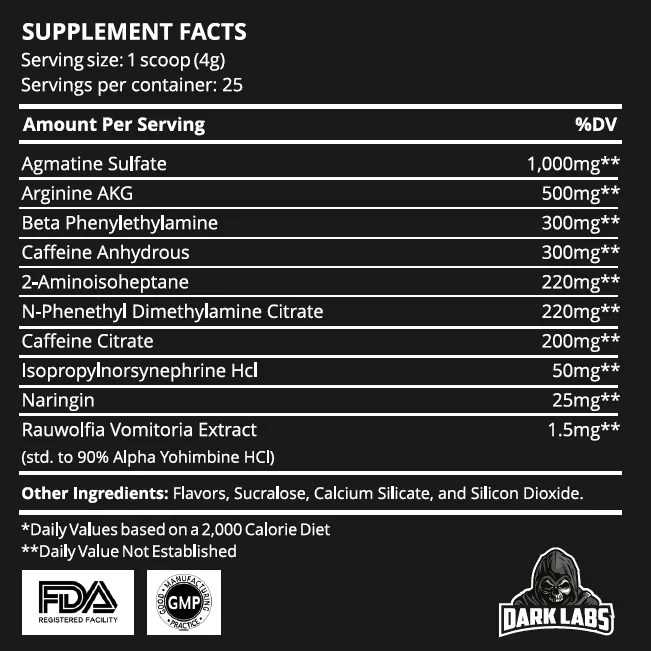 Dark Labs NEW Flame V3 25 servings