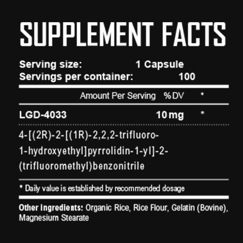 Warrior Labz Ligandrol LGD-4033 100 caps