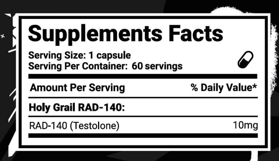 Holy Grail Holy Rad-140 60 caps