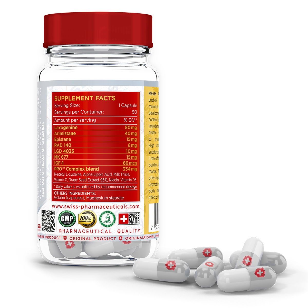 Swiss Pharmaceuticals RX-GH Pro 50 caps